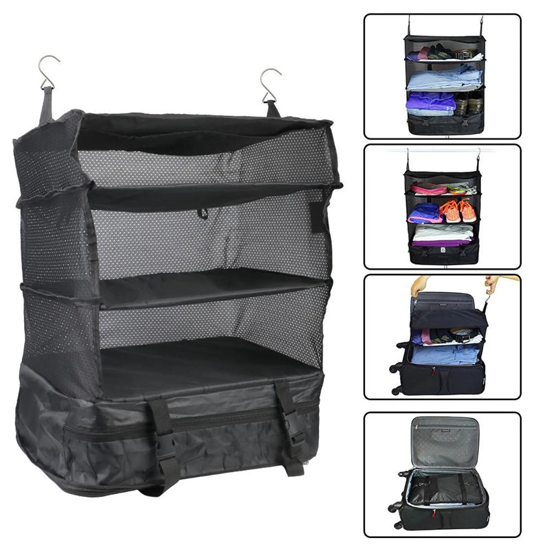 Organizador de maleta y ropero plegable