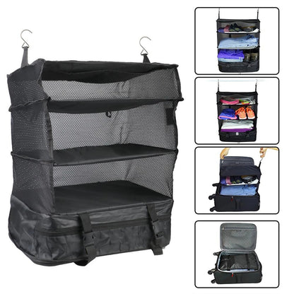 Organizador de maleta y ropero plegable